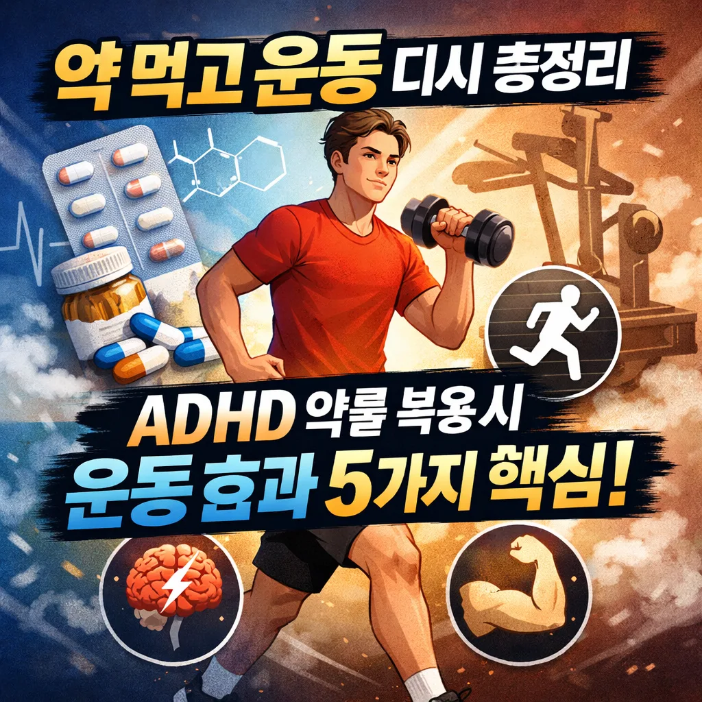 약 먹고 운동 디시 총정리: ADHD 약물 복용 시 운동 효과 5가지 핵심