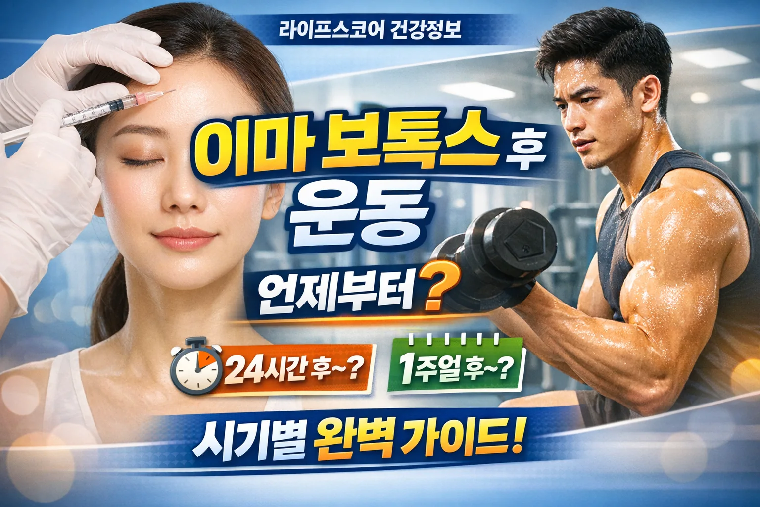 이마 보톡스 후 운동 | 언제부터? 24시간~1주일 시기별 완벽 가이드