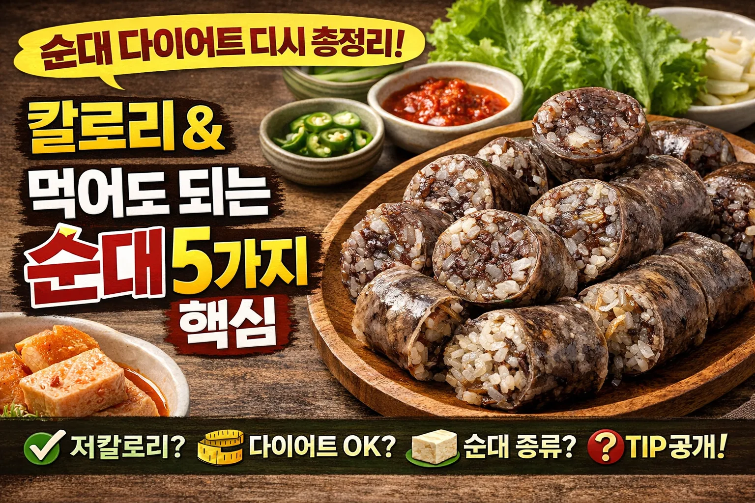 순대 다이어트 디시 총정리 | 칼로리부터 먹어도 되는 종류까지 5가지 핵심